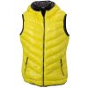Dámská vesta James & Nicholson lehká dámská péřová vesta JN1061 žlutá / tmavě šedá
