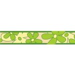 IMPOL TRADE 69044 Samolepící bordura květy zelené, rozměr 5 m x 6,9 cm – Zboží Dáma