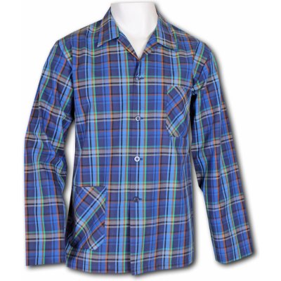 Luiz 316 Pablo pánský pyžamový kabátek dl.rukáv modrý – Zboží Mobilmania