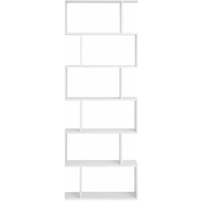 VASAGLE LBC61WT Moderní police na knihy - bílá – Sleviste.cz