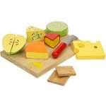 Bigjigs Toys set dřevěných potravin sýry na desce – Zboží Dáma