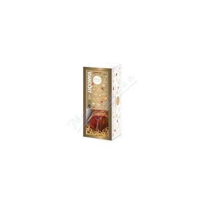 Fytopharma Dárková kazeta s vánočním čajem 20 x 2 g a medem 250 g