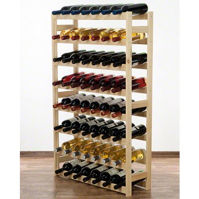 Mamutex Dřevěný regál na víno 1180x720x250 mm 56 lahví, borovice – Sleviste.cz