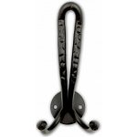 Věšák kovaný velký černý 150x70mm – Hledejceny.cz