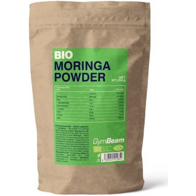 GymBeam Bio Moringa Powder 200 g – Hledejceny.cz