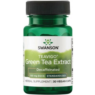 Swanson TEAVIGO Zelený Čaj Green Tea Extract 30 kapslí – Hledejceny.cz