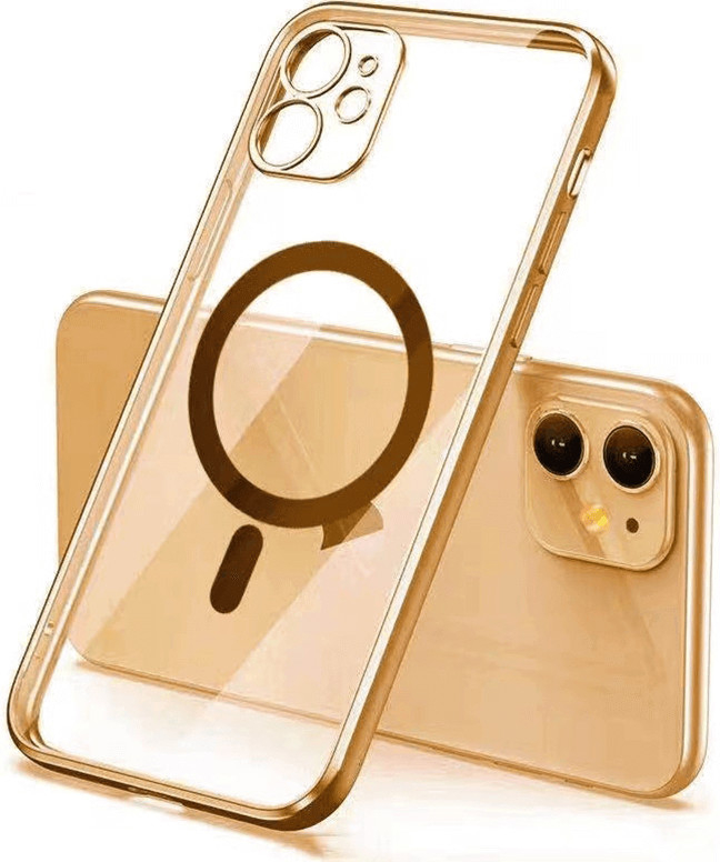 Pouzdro SES MagSafe silikonové Apple iPhone 12 Pro - zlaté