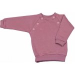 MKcool Kojenecká mikina druky z počesané teplákoviny MK2340 starorůžová – Zboží Dáma