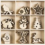 HEYDA Dřevěné ozdoby v boxu vánoce III. – Hledejceny.cz