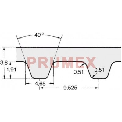 Řemen ozubený K510 L 075 (19,05 mm) optibelt Alpha Torque – Zbozi.Blesk.cz