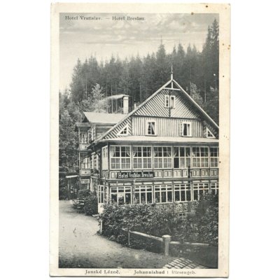 JANSKÉ LÁZNĚ / Johannisbad.. Hotel Vratislav / Breslau. 193?. – Zboží Dáma