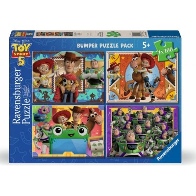 Ravensburger sada 4x100 dílků Toy Story 5 Příběh hraček 4v1 – Zboží Dáma