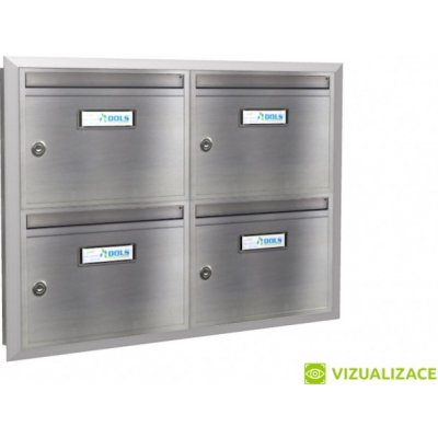 Poštovní schránka E-01 - pro zazdění s orámováním - NEREZ – Hledejceny.cz