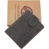 Peněženka WILD´S COLLECTION Pánská kožená peněženka s přezkou grey