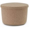 Taburet Normann Copenhagen Pouf Hide Storage Small, sand