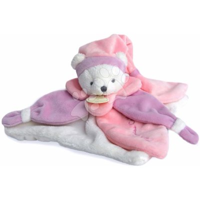 Doudou et Compagnie Plyšový medvedík na maznanie Collector ružový 24 cm v darčekovom balení DC2920 – Hledejceny.cz