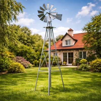 Tuin Větrný mlýn stříbřitě šedá - 245 cm – HobbyKompas.cz