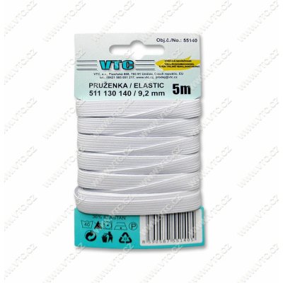 Guma prádlová 9,2mm bílá – Zboží Dáma