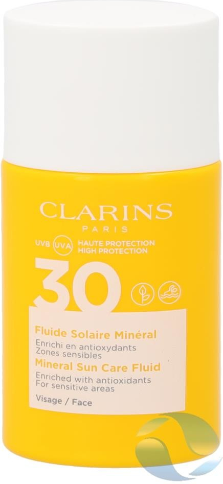 Clarins opalovací fluid na obličej SPF30 (Mineral Sun Care Fluid) 30 ml