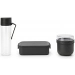 Snídaňový/obědový set Brabantia MAKE&TAKE SET/3ks tmavě šedý – Zboží Dáma
