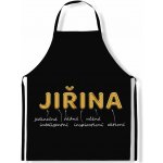 Impar Zástěra Ženská jména Gold Jiřina – Hledejceny.cz