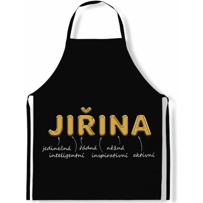 Impar Zástěra Ženská jména Gold Jiřina – Hledejceny.cz