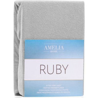 AmeliaHome Prostěradlo Ruby froté šedé 80-90x200 – Zboží Mobilmania