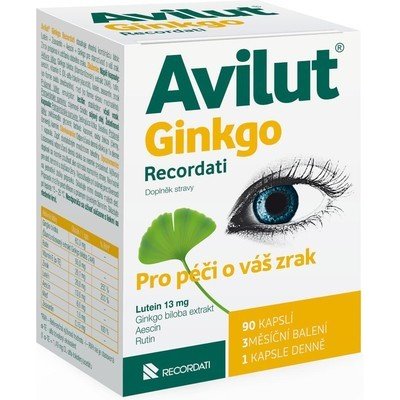 Avilut Ginkgo Recordati—90 kapslí