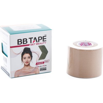 BB Tape ICE tejp na obličej z hedvábí béžová 5 m x 5 cm – Zboží Dáma