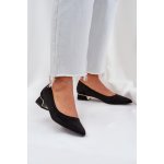 Lodičky Na Nízkém Podpatku A Špičatými Špičkami Černé Terilara – Zboží Mobilmania