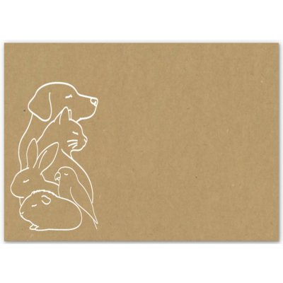 Obálka Domácí mazlíčci motiv - 114 x 162 mm (C6) - Recyklovaná – Hledejceny.cz