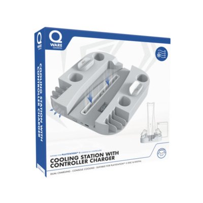 Qware QWPS5-5007 PlayStation 5 Chladicí stanice konzole a nabíječka ovladače – Zboží Živě