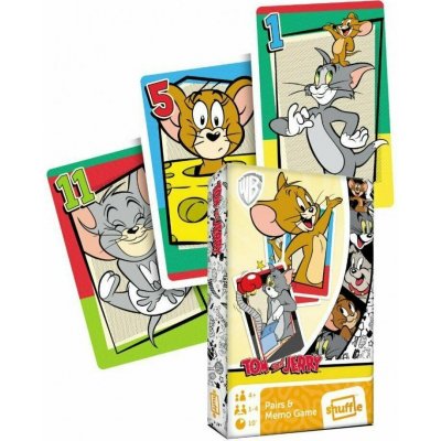 Dětské hrací karty 2 v 1 Černý Petr + Karetní pexeso Tom a Jerry – Zboží Mobilmania