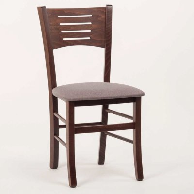 ITTC Stima Verona s čalouněným sedákem Tmavě Hnědá / Lux šedá 5 – Zboží Mobilmania