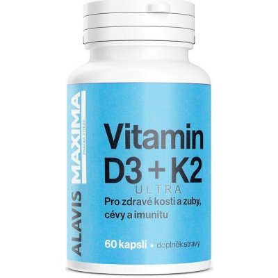 ALAVIS MAXIMA Vitamin D3+K2 60 kapslí – Hledejceny.cz
