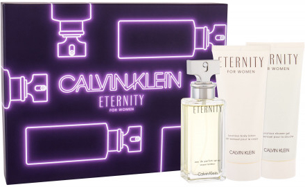 Calvin Klein Eternity pro ženy EDP 50 ml + tělové mléko 100 ml + sprchový gel 100 ml dárková sada