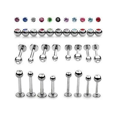 Šperky4U piercing do brady labreta LB1011-1206C – Zboží Dáma