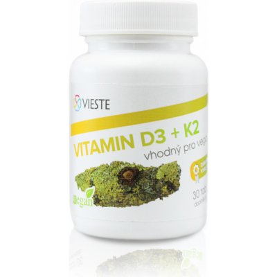 Vieste Vitamin D3+ K2 30 tablet – Hledejceny.cz
