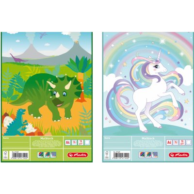 Herlitz Malířský blok A4/75listů Comic mix motivů – Zboží Dáma