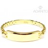 Prsteny Adanito BRR0709G zlatý s ploškou