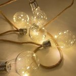 Řetěz Strend Pro Solar Bulb 10x LED tvar žárovky solární L-3,8m ST2172630 – Hledejceny.cz