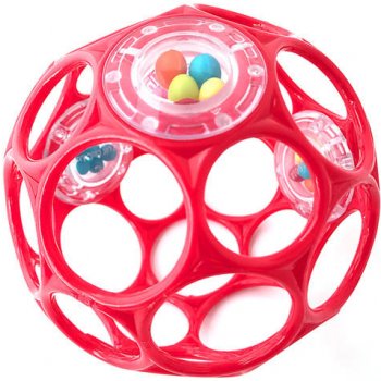 Bright Starts Míček OBALL RATTLE s chrastítkem 10 cm Tyrkysová