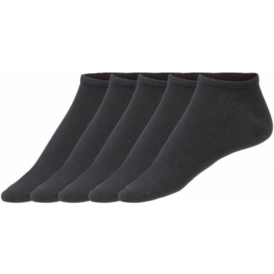 LIVERGY Pánské ponožky s BIO bavlnou, 5 párů (39/42, černá)