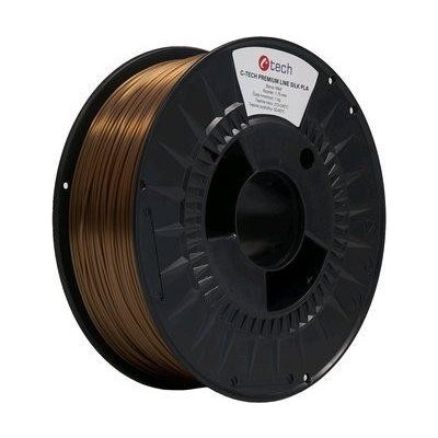 C-Tech Premium Line Silk PLA, měď, 1,75mm, 1kg, 3DF-P-SPLA1.75-COPPER – Zboží Živě