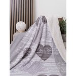 MKLuzkoviny.cz Beránková deka mikroplyš Selina šedohnědé 150x200 – Zboží Mobilmania