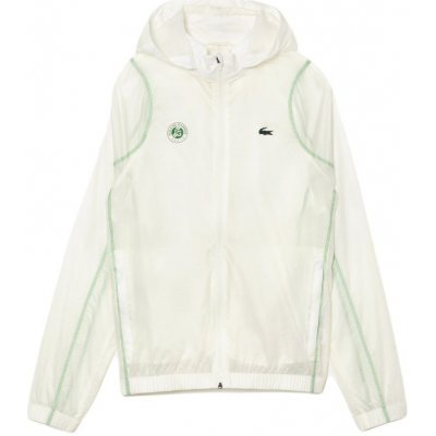 Lacoste Sport Roland Garros Edition After-Match Jacket white/green – Zboží Mobilmania