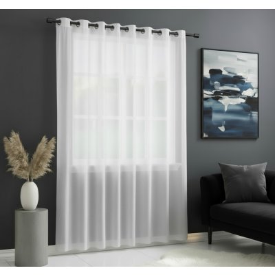 Dekorační dlouhá záclona s kroužky EDEN bílá 300x250 cm MyBestHome – Sleviste.cz