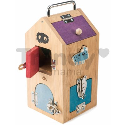 Tender Leaf Toys domček so strašidlami Monster Lock Box 8 dverí s 8 rôznymi zámkami a 2 strašidlá TL8341 – Zboží Mobilmania
