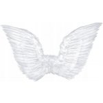 PartyDeco Andělská křídla bílá 70cm deluxe – Zboží Dáma