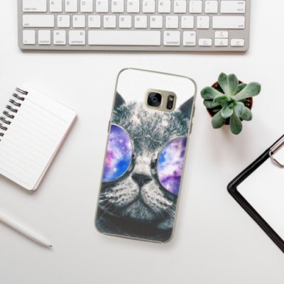 Pouzdro iSaprio Galaxy Cat Samsung Galaxy S7 – Zboží Mobilmania